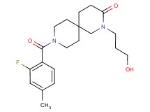 9-(2-fluoro-4-methylbenzoyl)-2-(3-hydroxypropyl)-2,9-diazaspiro[5.5]undecan-3-one