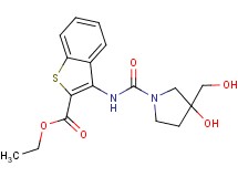 ethyl 3-({[3-hydroxy-3-(hydroxymethyl)pyrrolidin-1-yl]carbonyl}amino)-1-benzothiophene-2-carboxylate