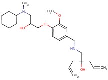 4-{[(4-{3-[cyclohexyl(methyl)amino]-2-hydroxypropoxy}-3-methoxybenzyl)amino]methyl}-1,6-heptadien-4-ol