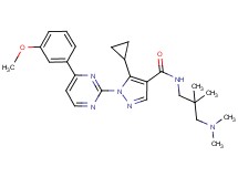 5-cyclopropyl-N-[3-(dimethylamino)-2,2-dimethylpropyl]-1-[4-(3-methoxyphenyl)-2-pyrimidinyl]-1H-pyrazole-4-carboxamide