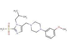 1-{[1-isobutyl-2-(methylsulfonyl)-1H-imidazol-5-yl]methyl}-4-(3-methoxyphenyl)piperazine