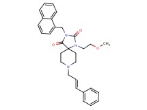 1-(2-methoxyethyl)-3-(1-naphthylmethyl)-8-[(2E)-3-phenyl-2-propen-1-yl]-1,3,8-triazaspiro[4.5]decane-2,4-dione