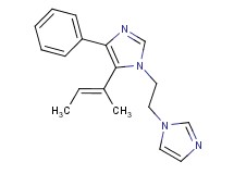 1-[2-(1H-imidazol-1-yl)ethyl]-5-[(1E)-1-methylprop-1-en-1-yl]-4-phenyl-1H-imidazole