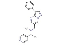 N-methyl-N-[(3-phenylpyrazolo[1,5-a]pyrimidin-6-yl)methyl]-1-pyridin-4-ylethanamine