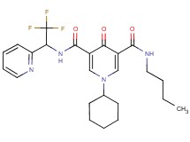 N-butyl-1-cyclohexyl-4-oxo-N'-[2,2,2-trifluoro-1-(2-pyridinyl)ethyl]-1,4-dihydro-3,5-pyridinedicarboxamide
