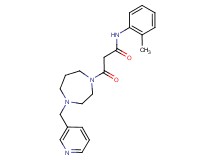 N-(2-methylphenyl)-3-oxo-3-[4-(pyridin-3-ylmethyl)-1,4-diazepan-1-yl]propanamide