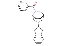 (1S*,5R*)-3-(2,3-dihydro-1H-inden-2-yl)-6-(pyridin-3-ylcarbonyl)-3,6-diazabicyclo[3.2.2]nonane
