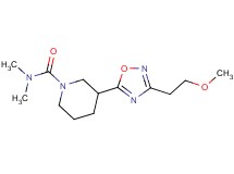 3-[3-(2-methoxyethyl)-1,2,4-oxadiazol-5-yl]-N,N-dimethyl-1-piperidinecarboxamide