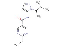 N-[1-(1,2-dimethylpropyl)-1H-pyrazol-5-yl]-2-ethylpyrimidine-5-carboxamide