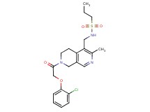 N-({7-[(2-chlorophenoxy)acetyl]-3-methyl-5,6,7,8-tetrahydro-2,7-naphthyridin-4-yl}methyl)-1-propanesulfonamide