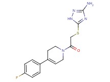 5-({2-[4-(4-fluorophenyl)-3,6-dihydro-1(2H)-pyridinyl]-2-oxoethyl}thio)-1H-1,2,4-triazol-3-amine