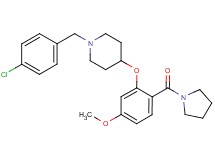 1-(4-chlorobenzyl)-4-[5-methoxy-2-(1-pyrrolidinylcarbonyl)phenoxy]piperidine