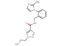 1-(2-aminoethyl)-N-[2-(2-methyl-1H-imidazol-1-yl)benzyl]-1H-1,2,3-triazole-4-carboxamide