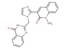 2-{[2-(1-methyl-2-oxo-1,2-dihydroquinolin-3-yl)-1H-imidazol-1-yl]methyl}quinazolin-4(3H)-one