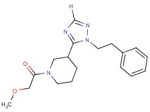 1-(methoxyacetyl)-3-[1-(2-phenylethyl)-1H-1,2,4-triazol-5-yl]piperidine