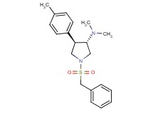(3S*,4R*)-1-(benzylsulfonyl)-N,N-dimethyl-4-(4-methylphenyl)-3-pyrrolidinamine