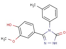 5-(4-hydroxy-3-methoxyphenyl)-4-(3-methylphenyl)-2,4-dihydro-3H-1,2,4-triazol-3-one