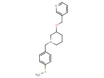 3-[({1-[4-(methylthio)benzyl]-3-piperidinyl}oxy)methyl]pyridine