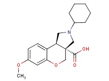 (3aR*,9bR*)-2-cyclohexyl-7-methoxy-1,2,3,9b-tetrahydrochromeno[3,4-c]pyrrole-3a(4H)-carboxylic acid