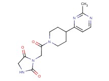 3-{2-[4-(2-methylpyrimidin-4-yl)piperidin-1-yl]-2-oxoethyl}imidazolidine-2,4-dione