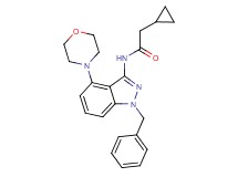 N-(1-benzyl-4-morpholin-4-yl-1H-indazol-3-yl)-2-cyclopropylacetamide