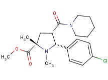 methyl (2S*,4S*,5R*)-5-(4-chlorophenyl)-1,2-dimethyl-4-(1-piperidinylcarbonyl)-2-pyrrolidinecarboxylate