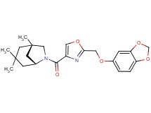 (1S*,5R*)-6-({2-[(1,3-benzodioxol-5-yloxy)methyl]-1,3-oxazol-4-yl}carbonyl)-1,3,3-trimethyl-6-azabicyclo[3.2.1]octane