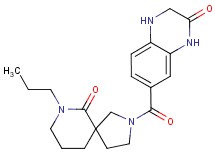 7-[(6-oxo-7-propyl-2,7-diazaspiro[4.5]dec-2-yl)carbonyl]-3,4-dihydroquinoxalin-2(1H)-one