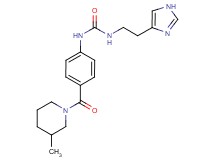 N-[2-(1H-imidazol-4-yl)ethyl]-N'-{4-[(3-methylpiperidin-1-yl)carbonyl]phenyl}urea