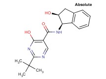 2-tert-butyl-4-hydroxy-N-[(1R,2S)-2-hydroxy-2,3-dihydro-1H-inden-1-yl]pyrimidine-5-carboxamide