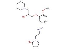 1-[2-({3-[2-hydroxy-3-(1-piperidinyl)propoxy]-4-methoxybenzyl}amino)ethyl]-2-pyrrolidinone