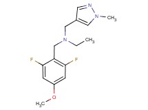 (2,6-difluoro-4-methoxybenzyl)ethyl[(1-methyl-1H-pyrazol-4-yl)methyl]amine