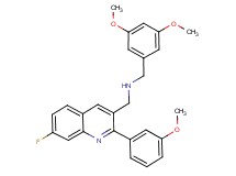 (3,5-dimethoxybenzyl){[7-fluoro-2-(3-methoxyphenyl)-3-quinolinyl]methyl}amine