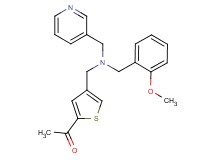 1-(4-{[(2-methoxybenzyl)(pyridin-3-ylmethyl)amino]methyl}-2-thienyl)ethanone