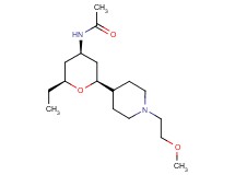 N-{(2S*,4R*,6S*)-2-ethyl-6-[1-(2-methoxyethyl)piperidin-4-yl]tetrahydro-2H-pyran-4-yl}acetamide