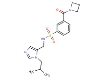 3-(azetidin-1-ylcarbonyl)-N-[(1-isobutyl-1H-imidazol-5-yl)methyl]benzenesulfonamide