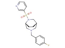 (1S*,5R*)-3-(4-fluorobenzyl)-6-(3-pyridinylsulfonyl)-3,6-diazabicyclo[3.2.2]nonane