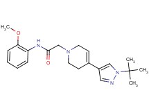 2-[4-(1-tert-butyl-1H-pyrazol-4-yl)-3,6-dihydropyridin-1(2H)-yl]-N-(2-methoxyphenyl)acetamide
