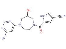 5-{[4-(6-aminopyrimidin-4-yl)-6-hydroxy-1,4-diazepan-1-yl]carbonyl}-1H-pyrrole-3-carbonitrile