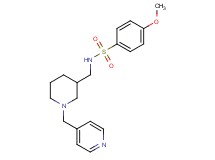 4-methoxy-N-{[1-(4-pyridinylmethyl)-3-piperidinyl]methyl}benzenesulfonamide