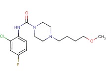 N-(2-chloro-4-fluorophenyl)-4-(4-methoxybutyl)piperazine-1-carboxamide