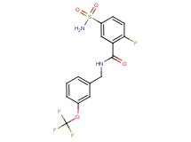 5-(aminosulfonyl)-2-fluoro-N-[3-(trifluoromethoxy)benzyl]benzamide
