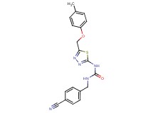 N-(4-cyanobenzyl)-N'-{5-[(4-methylphenoxy)methyl]-1,3,4-thiadiazol-2-yl}urea
