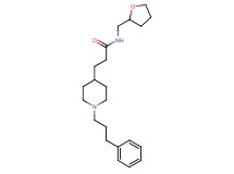 3-[1-(3-phenylpropyl)-4-piperidinyl]-N-(tetrahydro-2-furanylmethyl)propanamide
