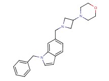 1-benzyl-6-[(3-morpholin-4-ylazetidin-1-yl)methyl]-1H-indole