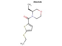 (3S)-3-ethyl-4-{[5-(ethylthio)-2-thienyl]carbonyl}morpholine