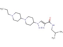 N-isobutyl-1-(1'-propyl-1,4'-bipiperidin-4-yl)-1H-1,2,3-triazole-4-carboxamide
