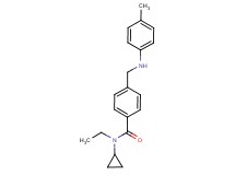 N-cyclopropyl-N-ethyl-4-{[(4-methylphenyl)amino]methyl}benzamide