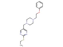 2-(ethylthio)-5-{[4-(2-phenoxyethyl)piperazin-1-yl]methyl}pyrimidine