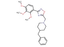 4-benzyl-1-{[3-(2,3,4-trimethoxyphenyl)-1,2,4-oxadiazol-5-yl]methyl}piperidine